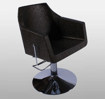 Friseurstuhl dunkelbronze mit verstellbare Rückenlehne 203431