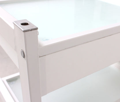Beistelltisch weiß mit Universalhalterung für Lupenlampe T06038