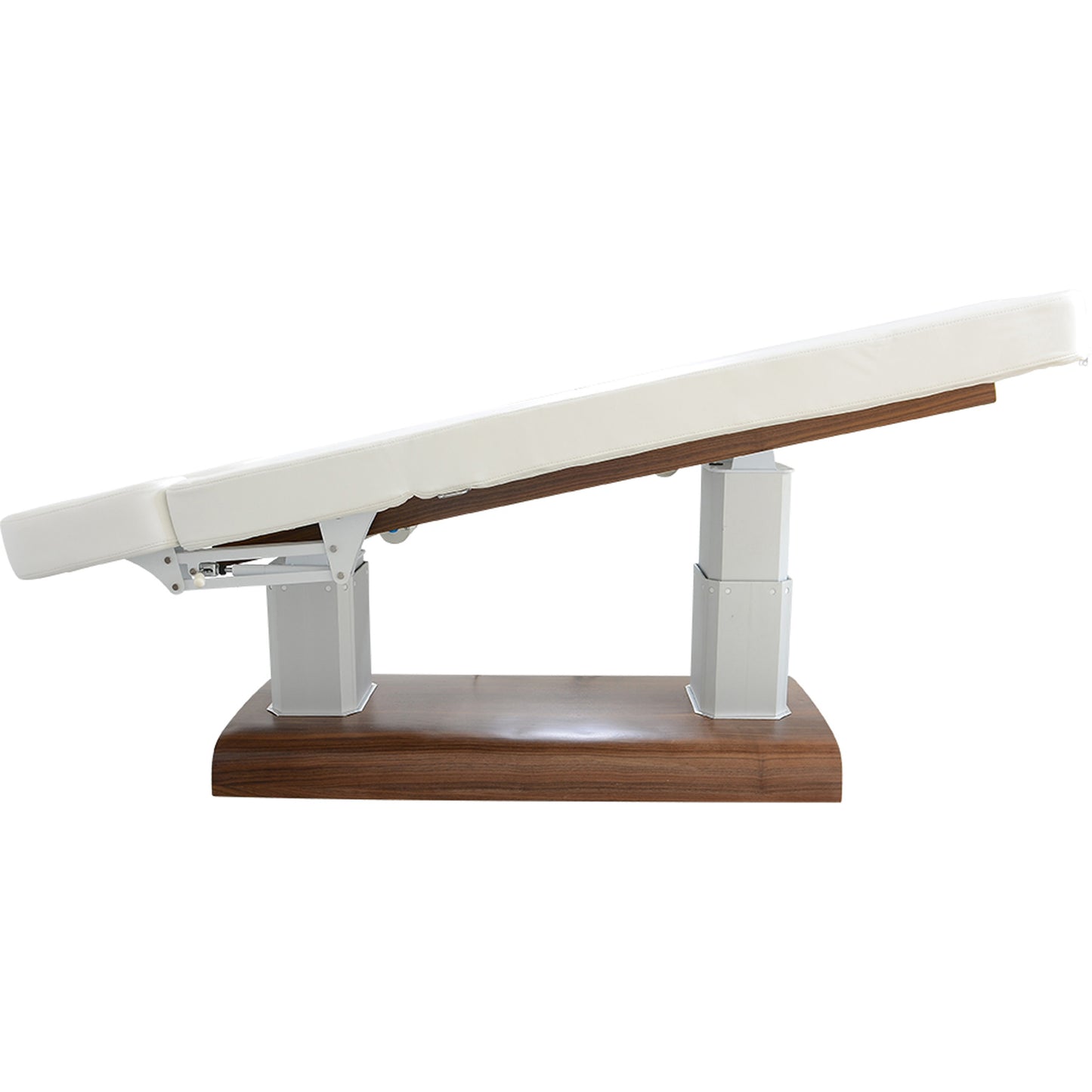 Massageliege Braun / Weiß mit 4 Motoren L36684a