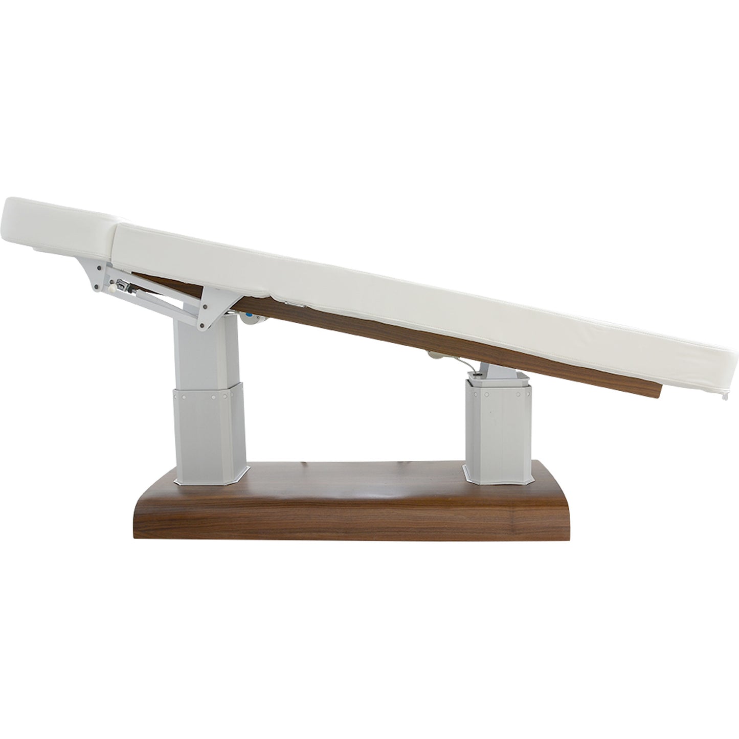 Massageliege Braun / Weiß mit 4 Motoren L36684a