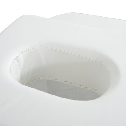 Massageliege Braun / Weiß mit 4 Motoren L36684a