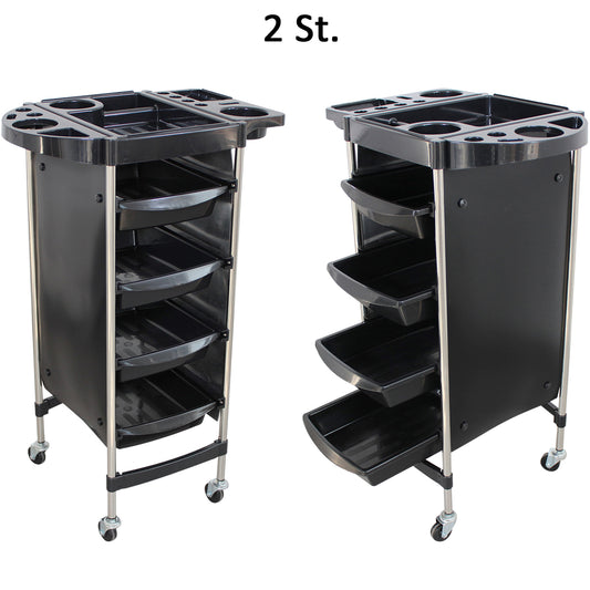 Friseurboy 2x Beistelltische schwarz T50Q16
