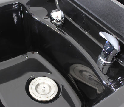 Friseurwaschbecken schwarz w56012