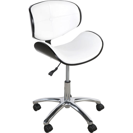 Arbeitsstuhl schwarz/weiß A02131