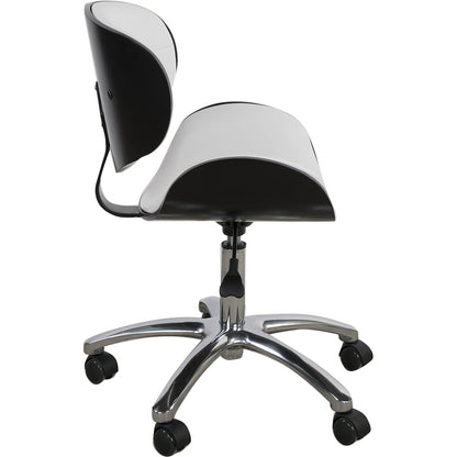 Arbeitsstuhl schwarz/weiß A02131