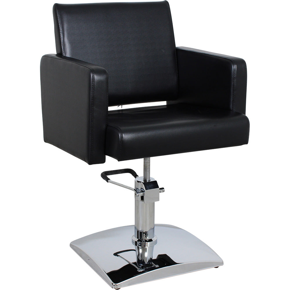 Friseurstuhl schwarz 205112