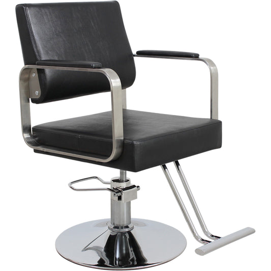Friseurstuhl schwarz s52019