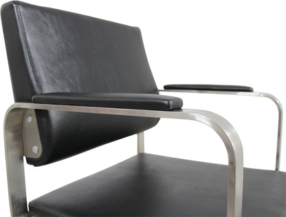 Friseurstuhl schwarz s52019