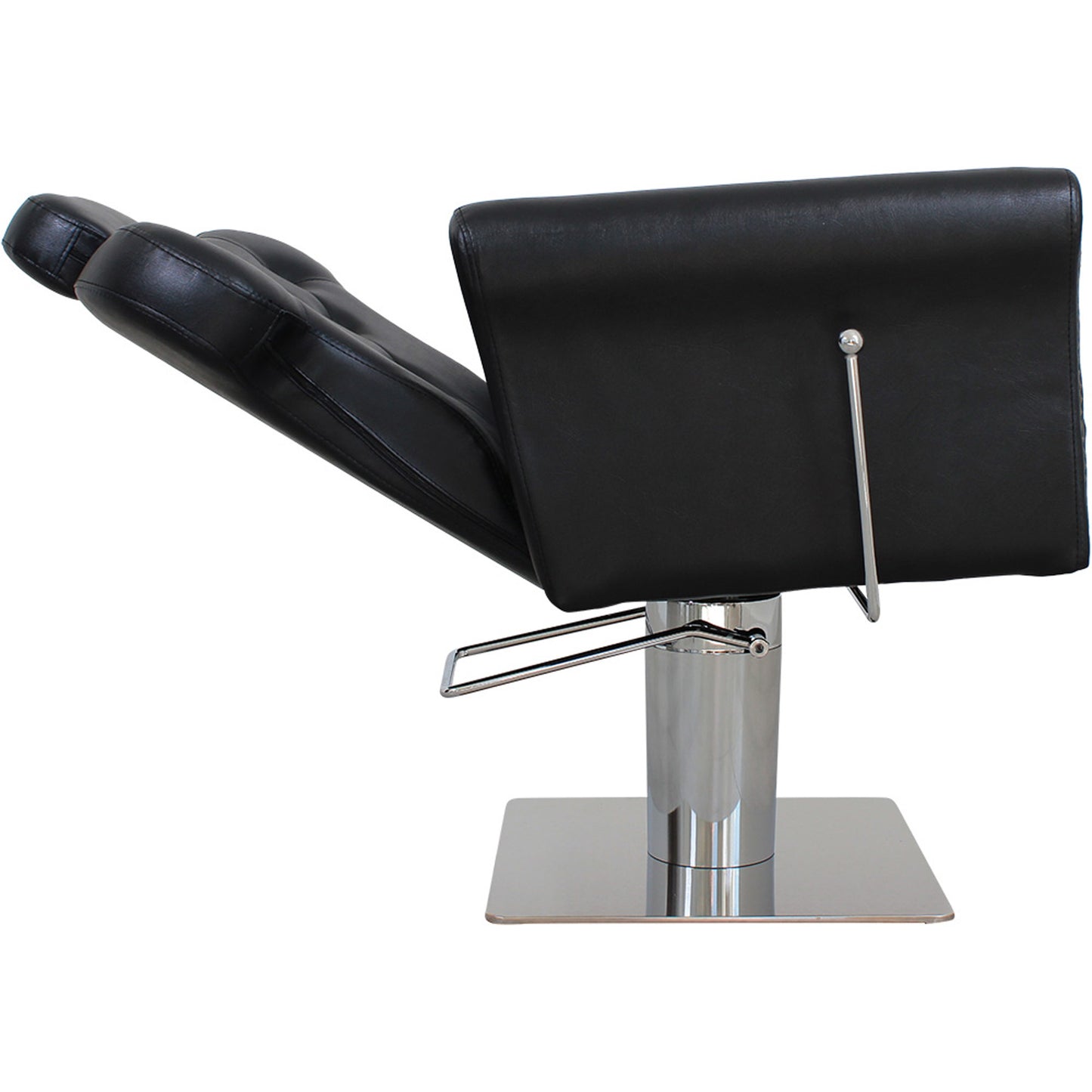 Friseurstuhl mit verstellbarer Rückenlehne schwarz s55920