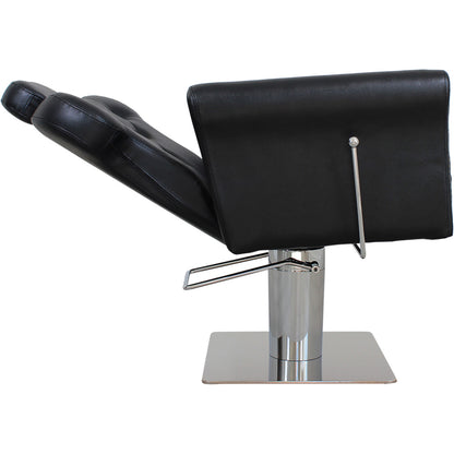 Friseurstuhl mit verstellbarer Rückenlehne schwarz s55920
