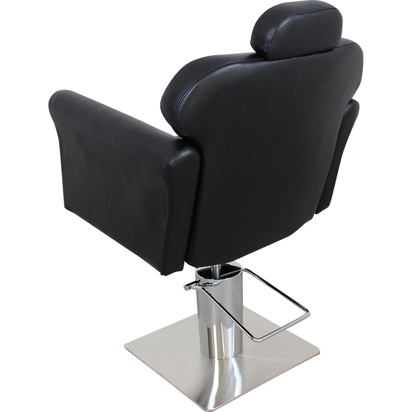 Friseurstuhl mit verstellbarer Rückenlehne schwarz s55920