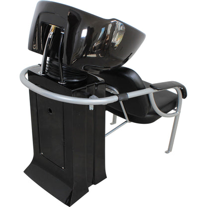 Friseurwaschsessel Rückwärtswaschsessel schwarz w50215