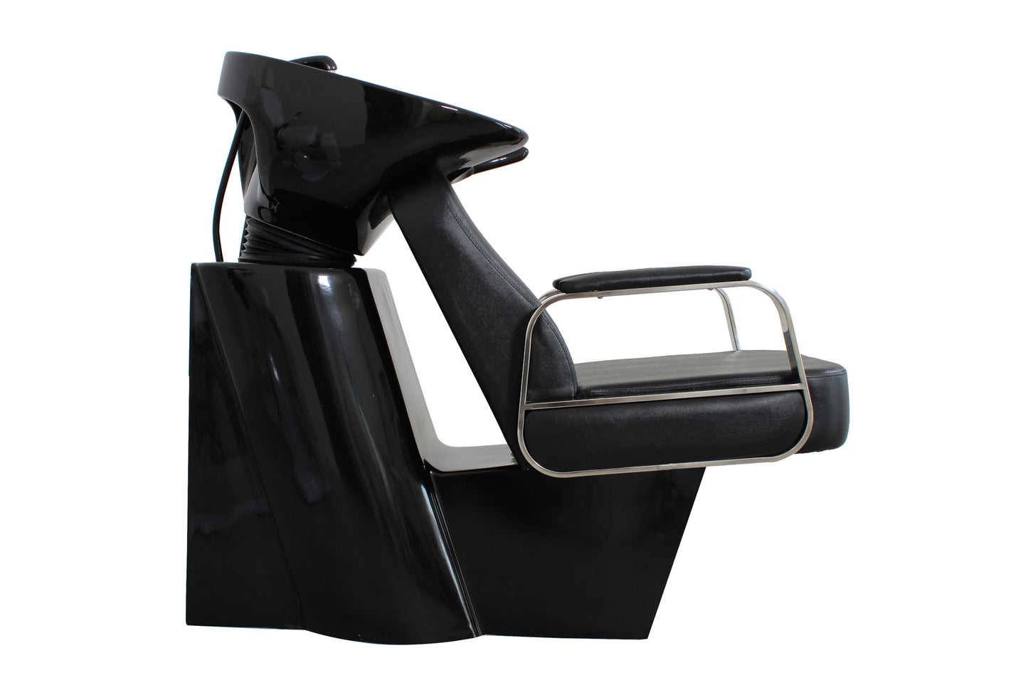 Friseurwaschsessel Rückwärtswaschsessel schwarz w50216